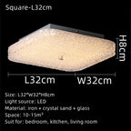 Elegant LED Chandelier – Modern Ceiling Light with Crystal for Living Room and Bedroom