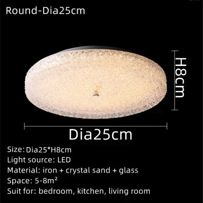 Elegant LED Chandelier – Modern Ceiling Light with Crystal for Living Room and Bedroom