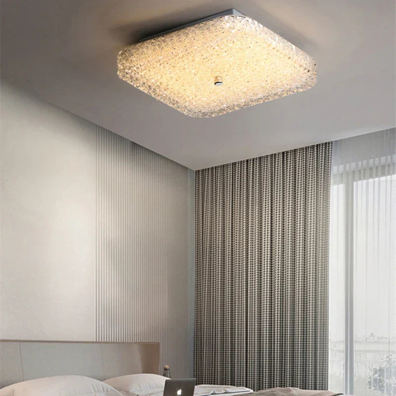 Elegant LED Chandelier – Modern Ceiling Light with Crystal for Living Room and Bedroom