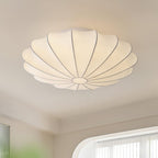 Bowl-shaped fabric ceiling lamp Elegant design