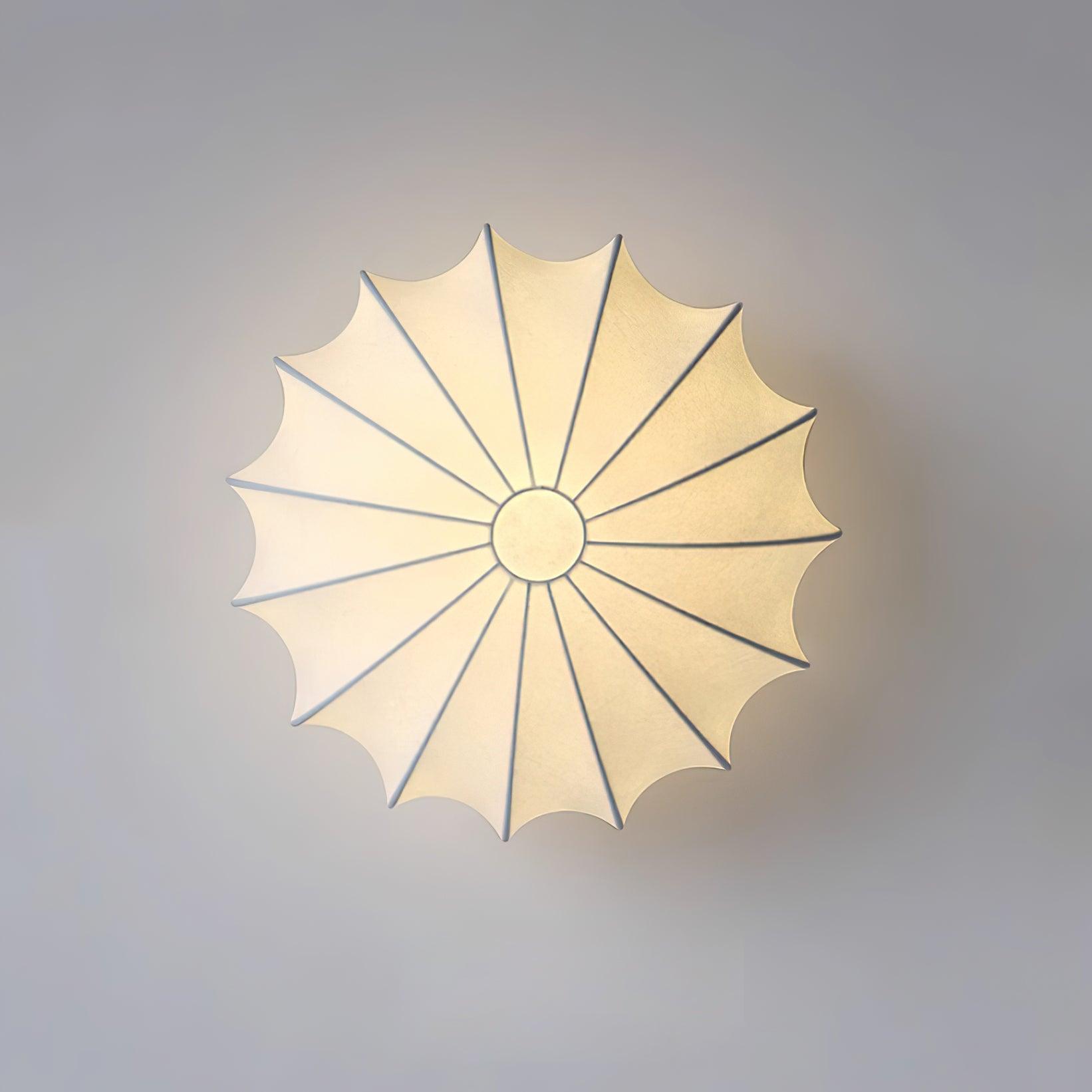 Bowl-shaped fabric ceiling lamp Elegant design