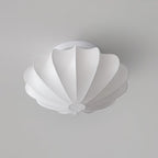 Bowl-shaped fabric ceiling lamp Elegant design