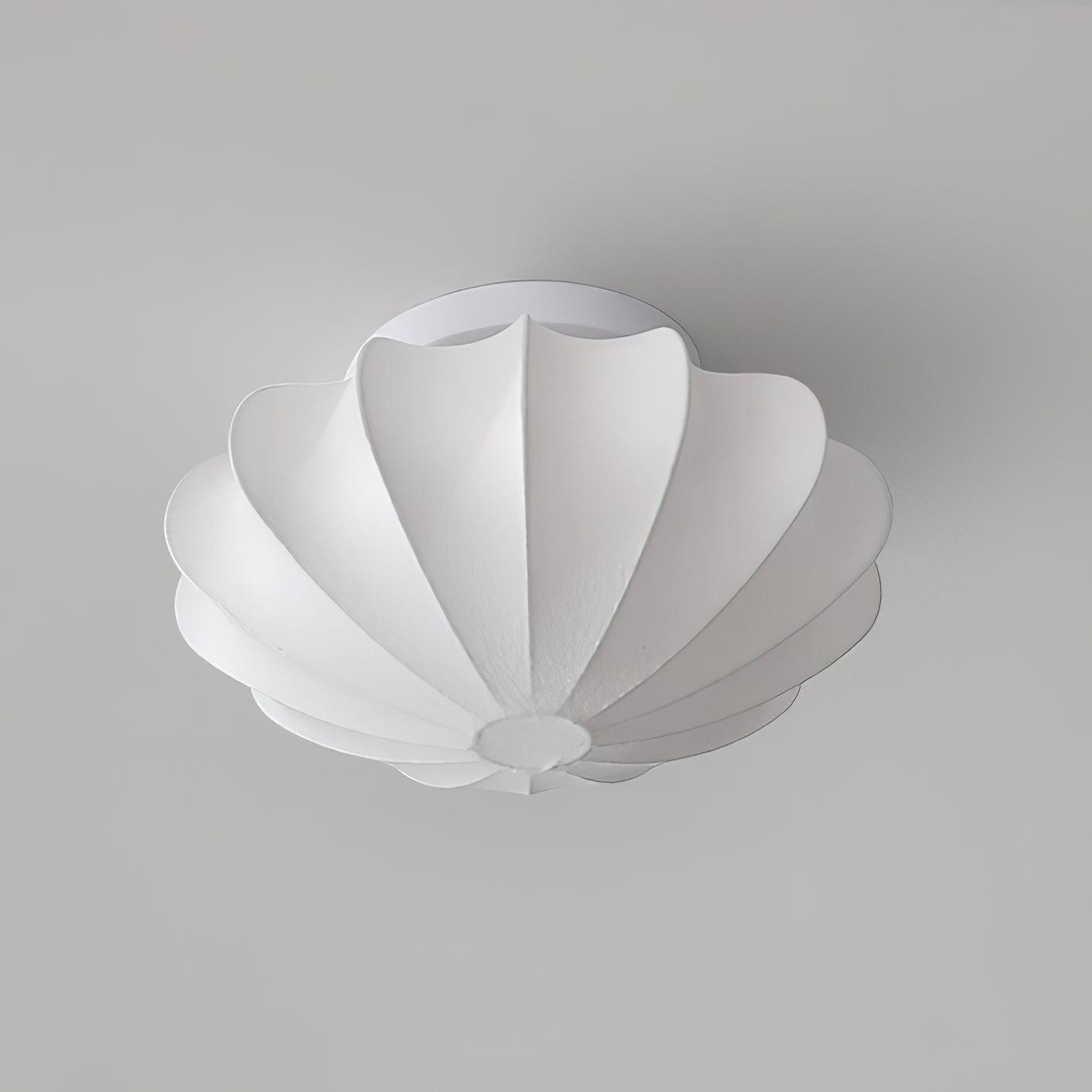 Bowl-shaped fabric ceiling lamp Elegant design