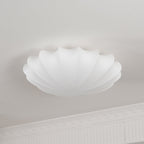 Bowl-shaped fabric ceiling lamp Elegant design