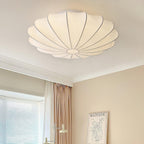 Bowl-shaped fabric ceiling lamp Elegant design