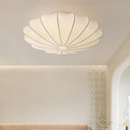 Bowl-shaped fabric ceiling lamp Elegant design