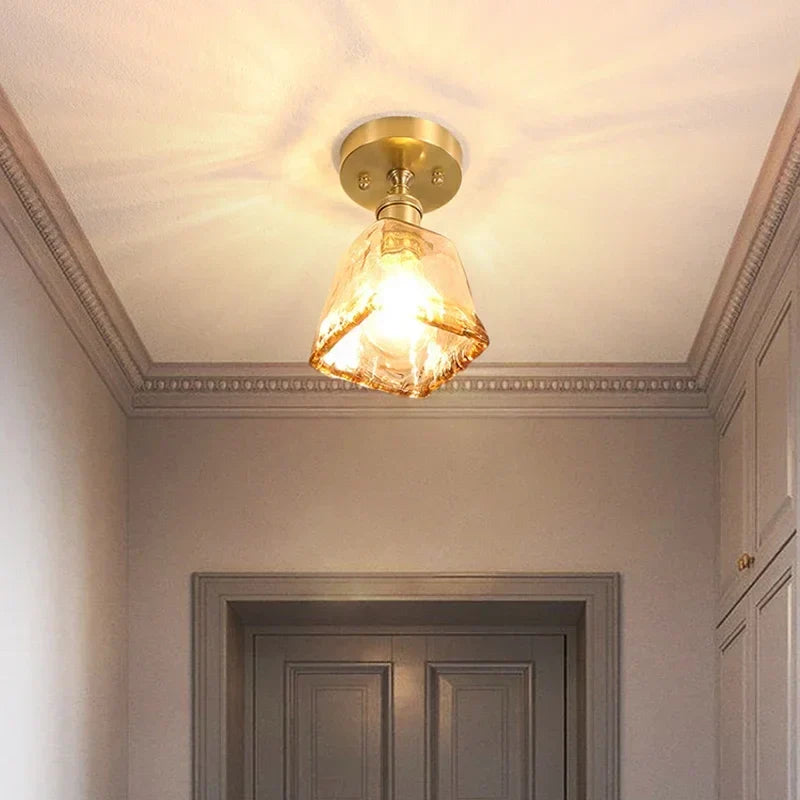 Nordic ceiling light with creative glass dome design – Modern design for hallway and living room