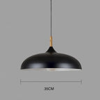 Modern ceiling lamp oak wood | Scandinavian pendant light for the living room