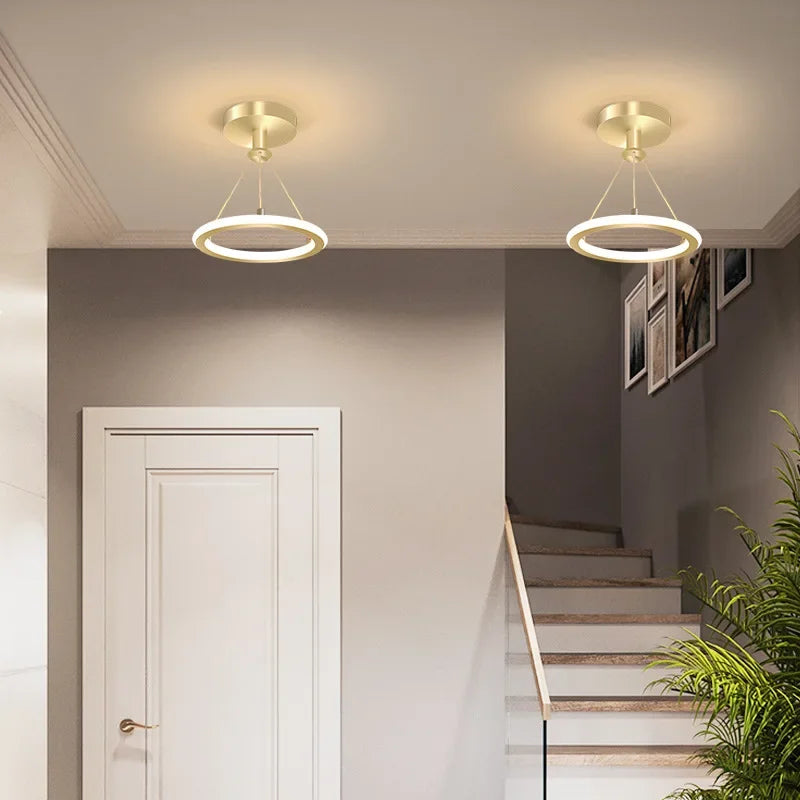 Modern LED ceiling lamp for hallway and entrance area, minimalist lighting
