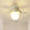 Scandinavian Flower Glass Ceiling Lamp
