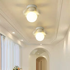 Scandinavian Flower Glass Ceiling Lamp