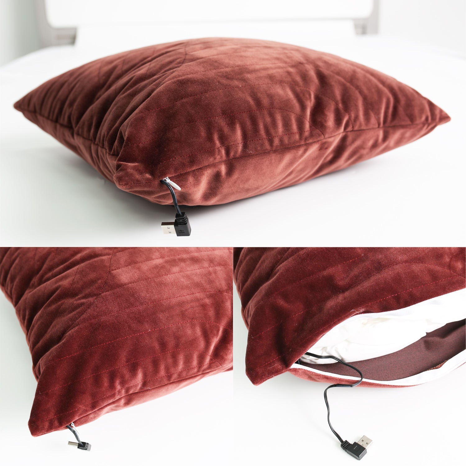 Decorative Cushion Cover with Honeycomb Pattern Madigas