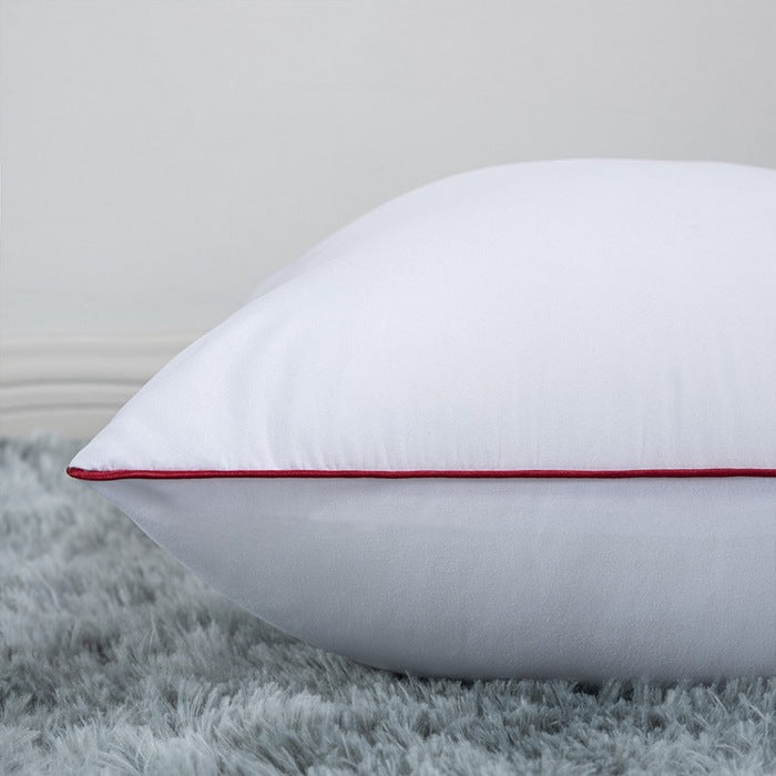Premium square throw pillow inserts with piped edge and hypoallergenic hollow-fiber fill Madigas