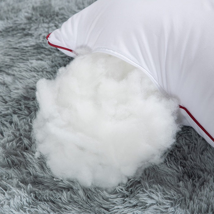 Premium square throw pillow inserts with piped edge and hypoallergenic hollow-fiber fill Madigas