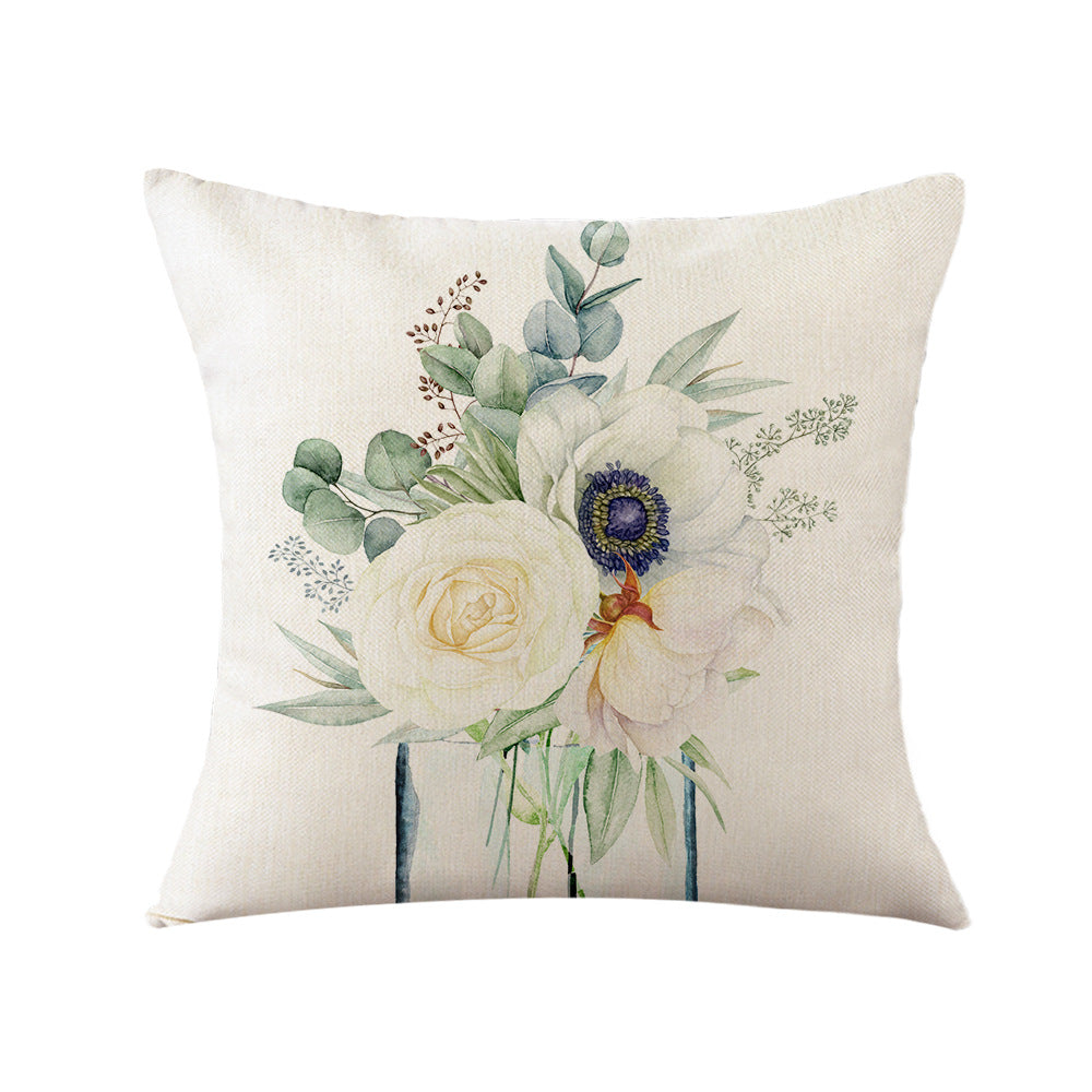 Elegant Cushion Cover with Floral Designs Madigas