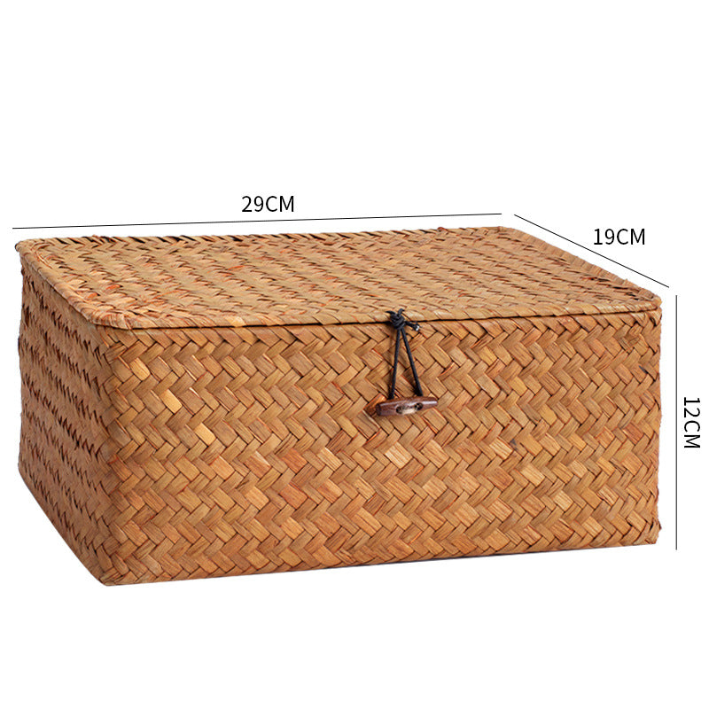 Handwoven Storage Box with Lid