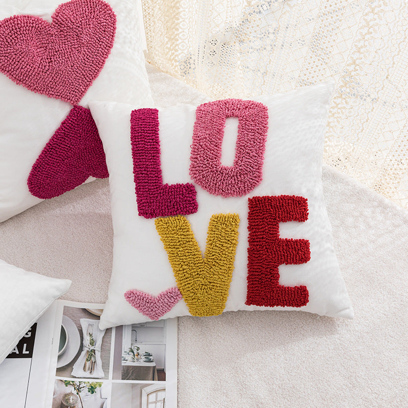 Decorative Pillowcase with Heart Pattern Madigas