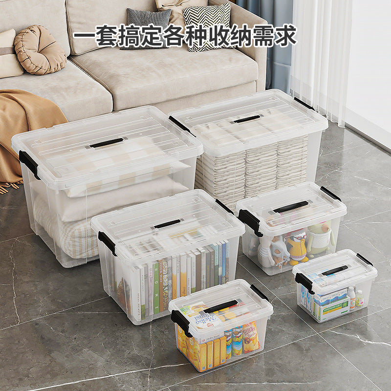 Storage box with wheels