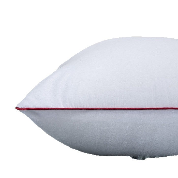 Premium square throw pillow inserts with piped edge and hypoallergenic hollow-fiber fill Madigas