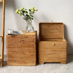 Stylish Storage Box Made of Woven Natural Material