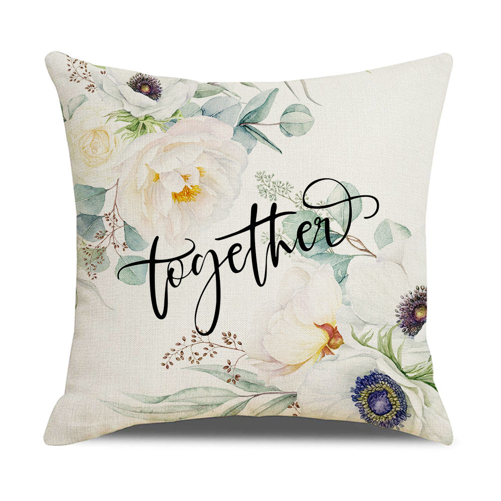 Elegant Cushion Cover with Floral Designs Madigas