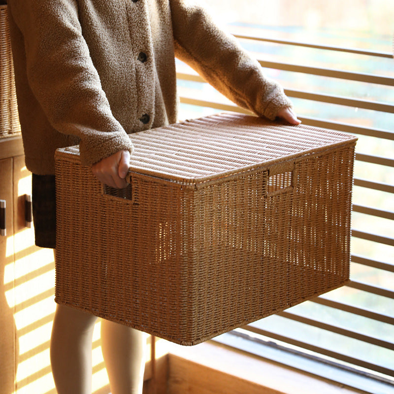 Multifunctional Storage Box Made of Natural Willow Bark