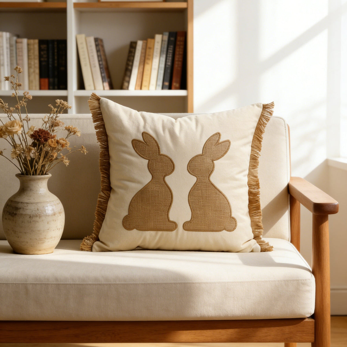 pillowcase with cute bunny motif Madigas