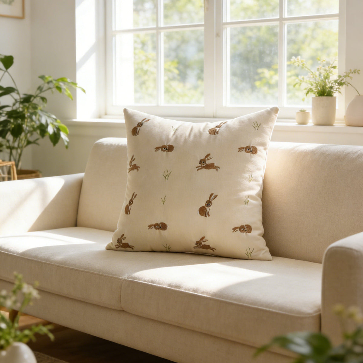 pillowcase with cute bunny motif Madigas