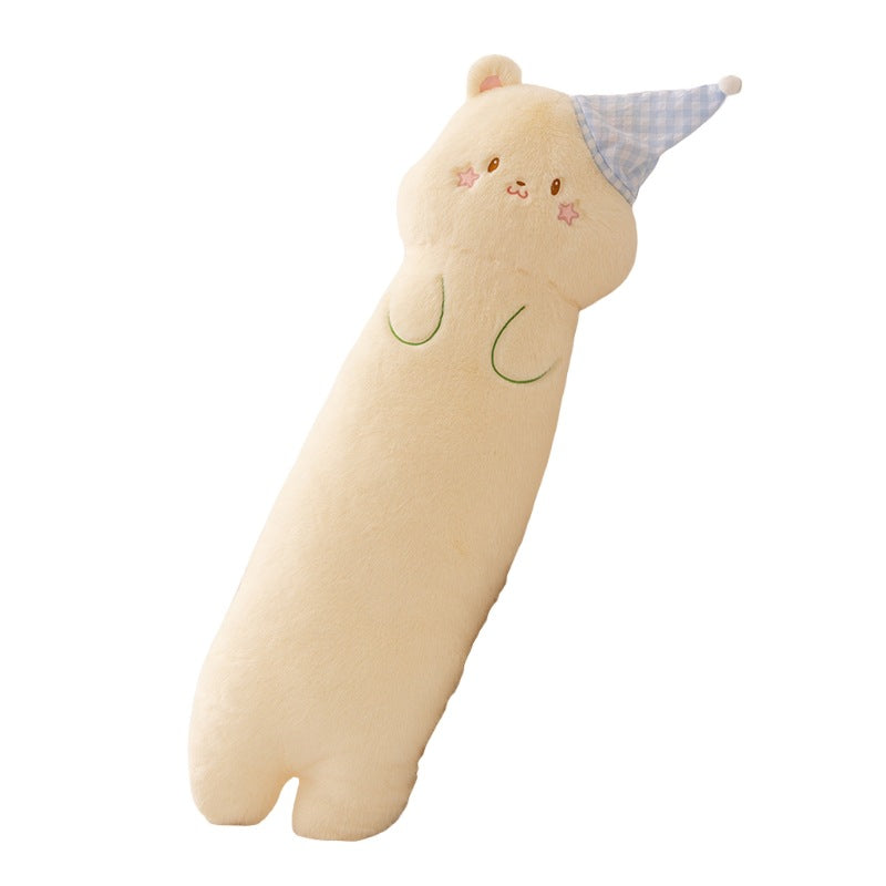 Plush neck roll with kitten motif Madigas