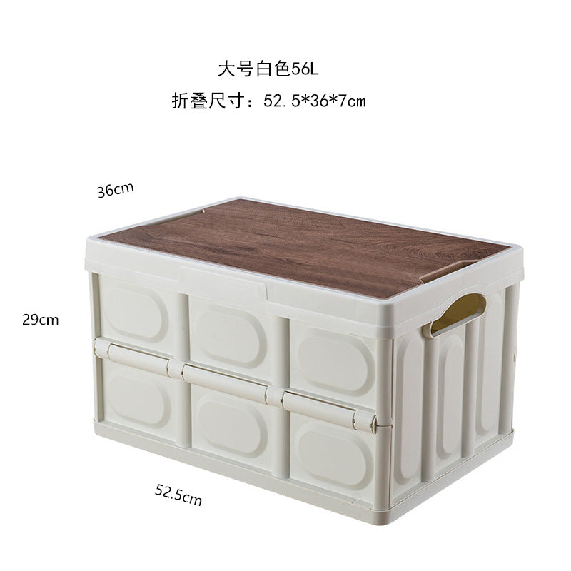 Storage box with Wooden Surface