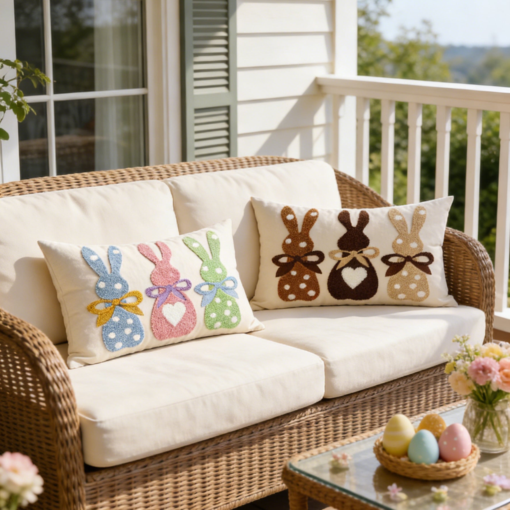 pillowcase with cute bunny motif Madigas