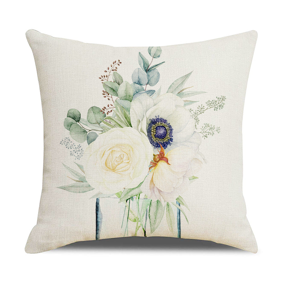 Elegant Cushion Cover with Floral Designs Madigas