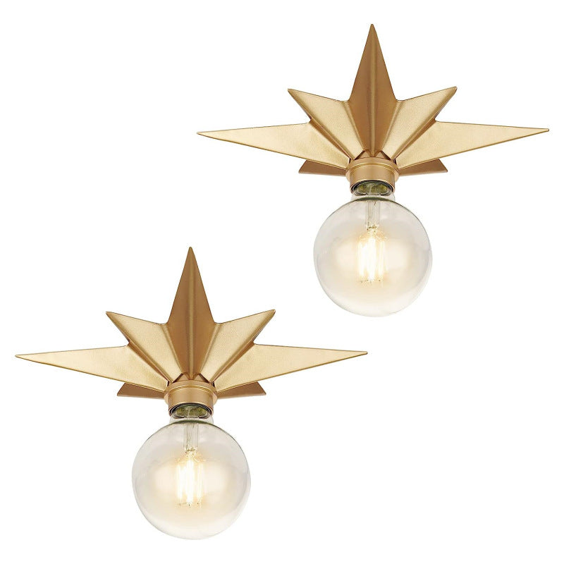Modern star-shaped ceiling lamp