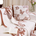 Decorative Throw Blanket with Floral Design Madigas