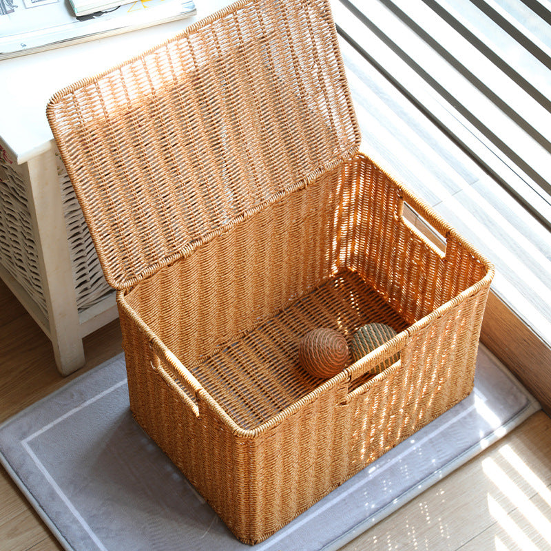 Multifunctional Storage Box Made of Natural Willow Bark