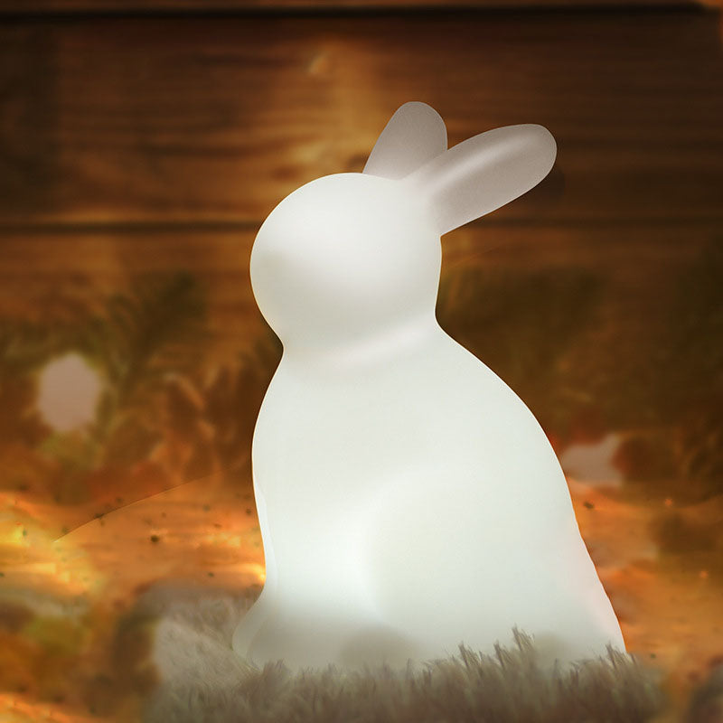 Modern creative rabbit PE LED table lamp for the bedroom