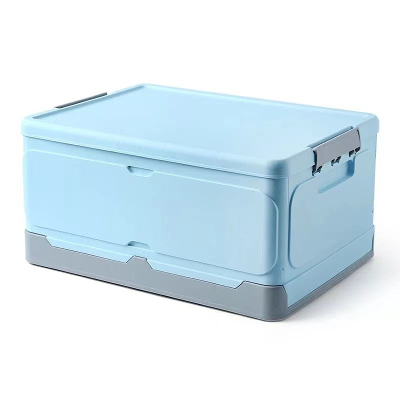 Multifunctional Storage Box with Roll-Up Lid