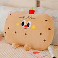 Plush pillow in cookie shape with cute face Madigas