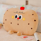 Plush pillow in cookie shape with cute face Madigas