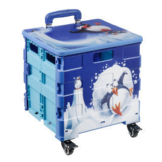 Kids storage box with wheels