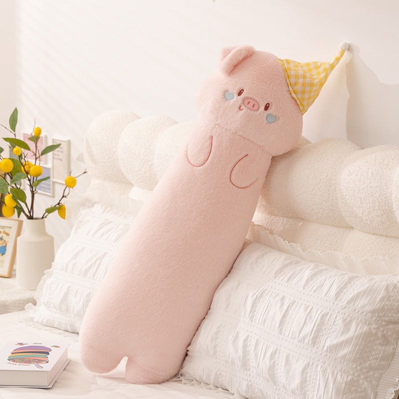 Plush neck roll with kitten motif Madigas