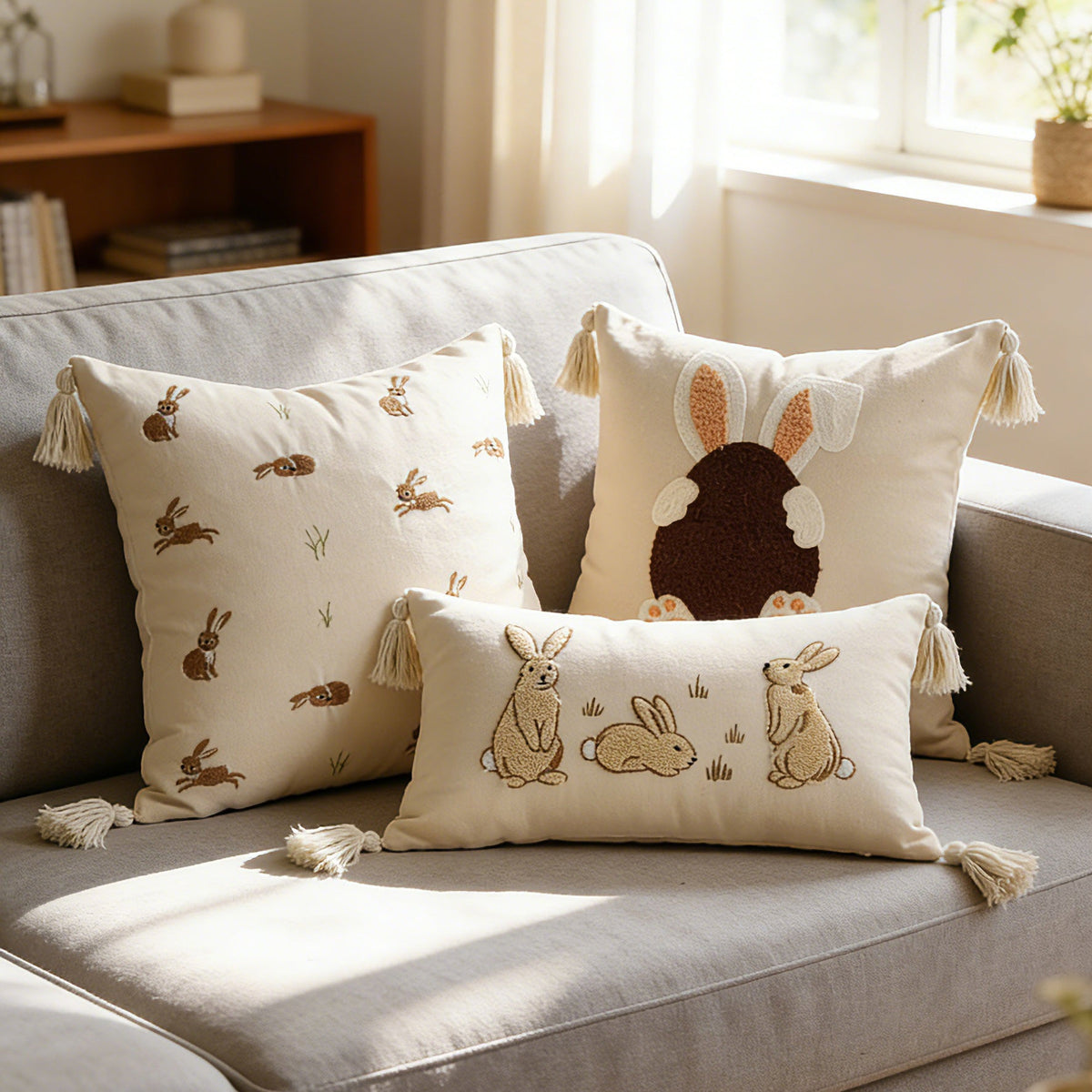 pillowcase with cute bunny motif Madigas