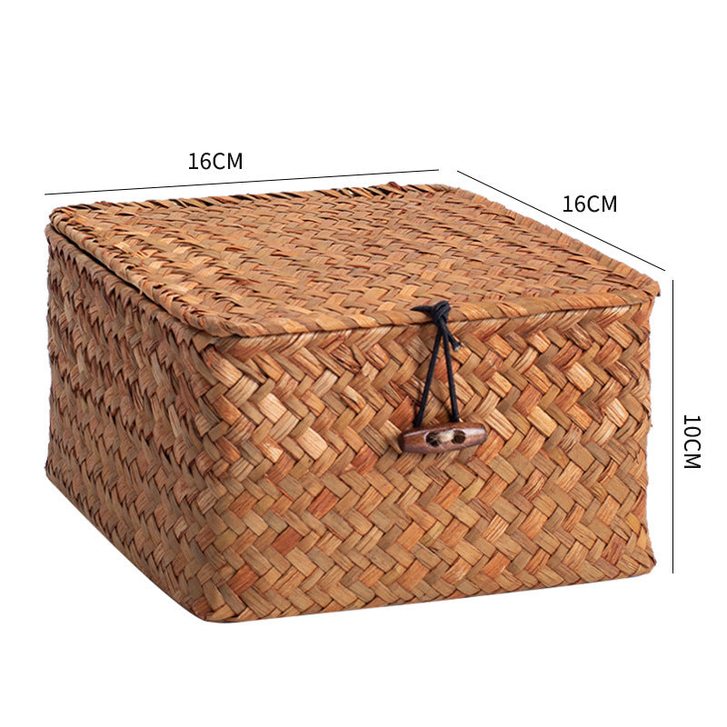 Handwoven Storage Box with Lid