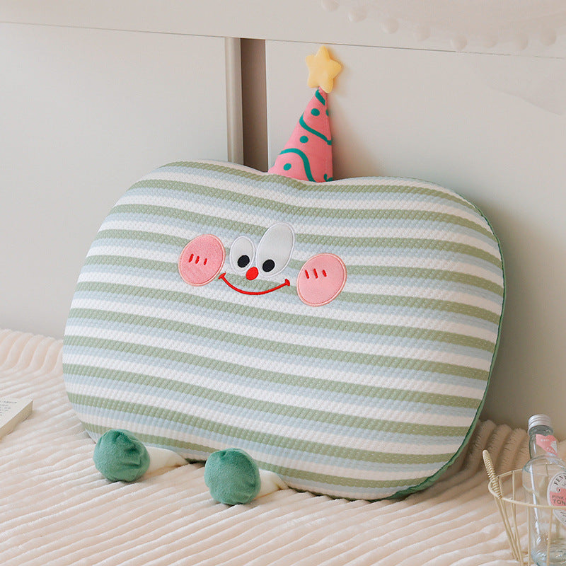 Plush pillow in cookie shape with cute face Madigas