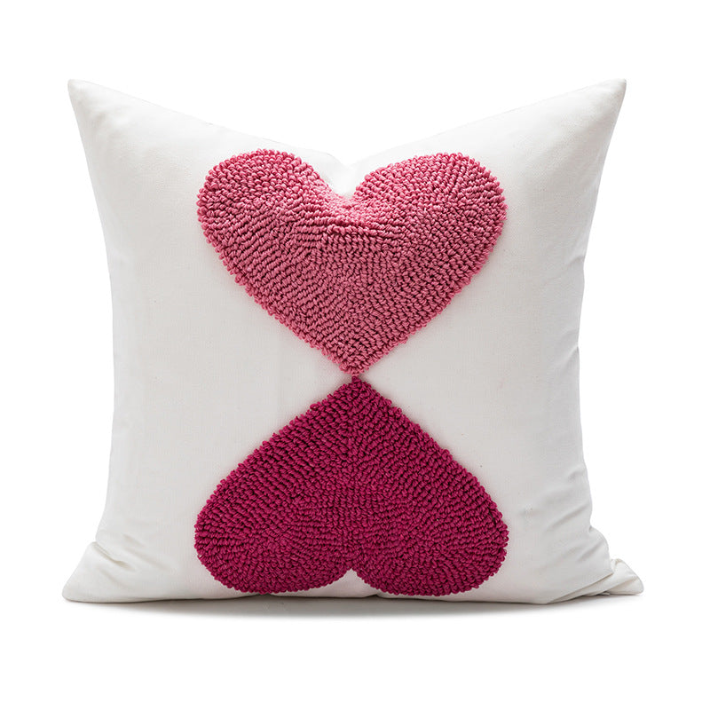 Decorative Pillowcase with Heart Pattern Madigas