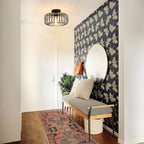 Modern Industrial Birdcage Ceiling Lamp Black