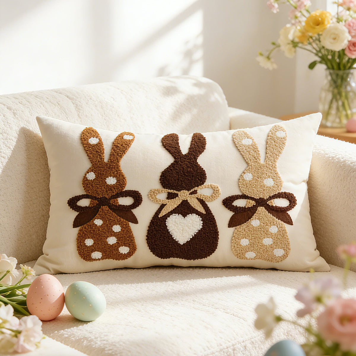 pillowcase with cute bunny motif Madigas