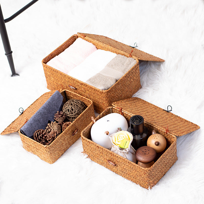 Handmade Oval Woven Storage Box
