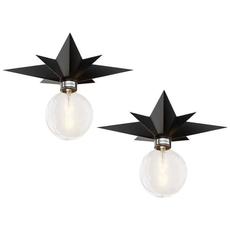 Modern star-shaped ceiling lamp