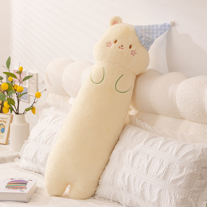 Plush neck roll with kitten motif Madigas